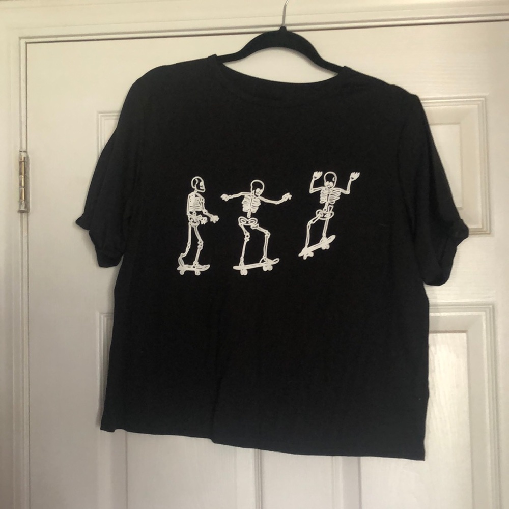 Skateboarding Skeleton T Shirt